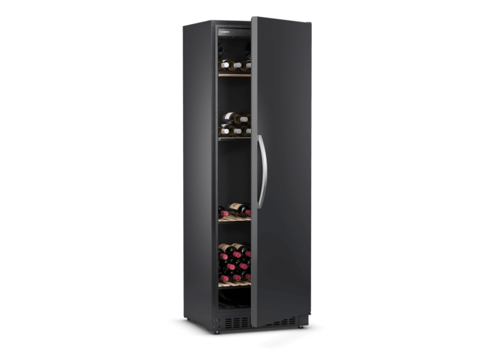 Компресорний холодильник для вина з чорного суцільного дверцята Dometic B195S